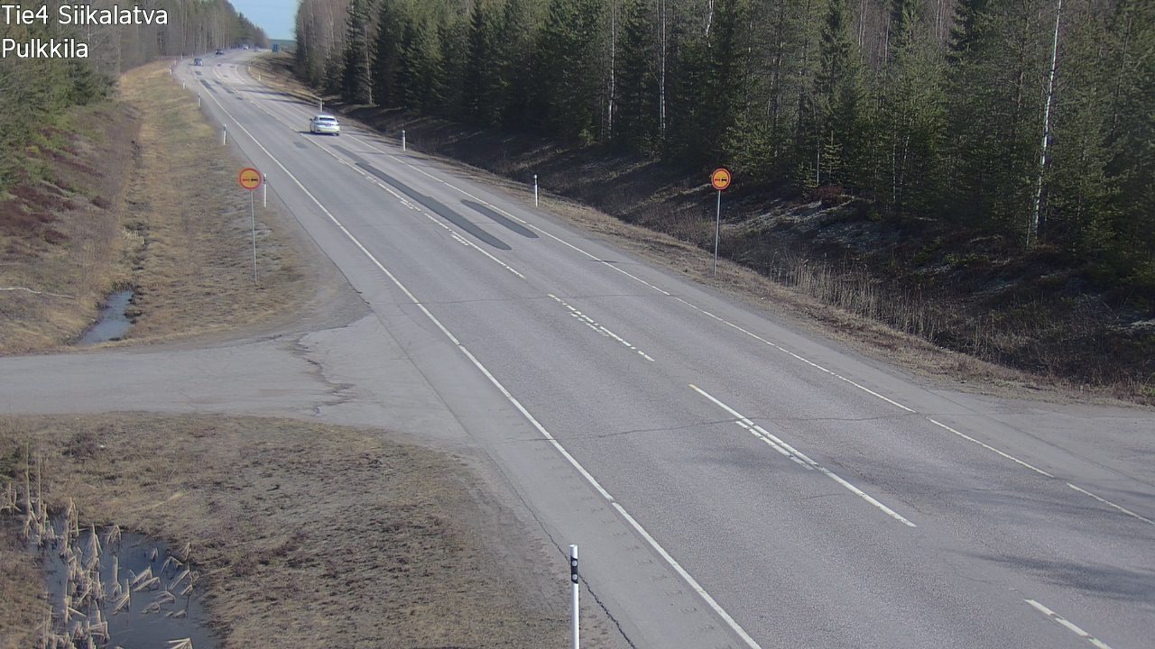 Weather Camera Image Road 4 Siikalatva, Pulkkila, Siikalatva, Pohjois-Pohjanmaa