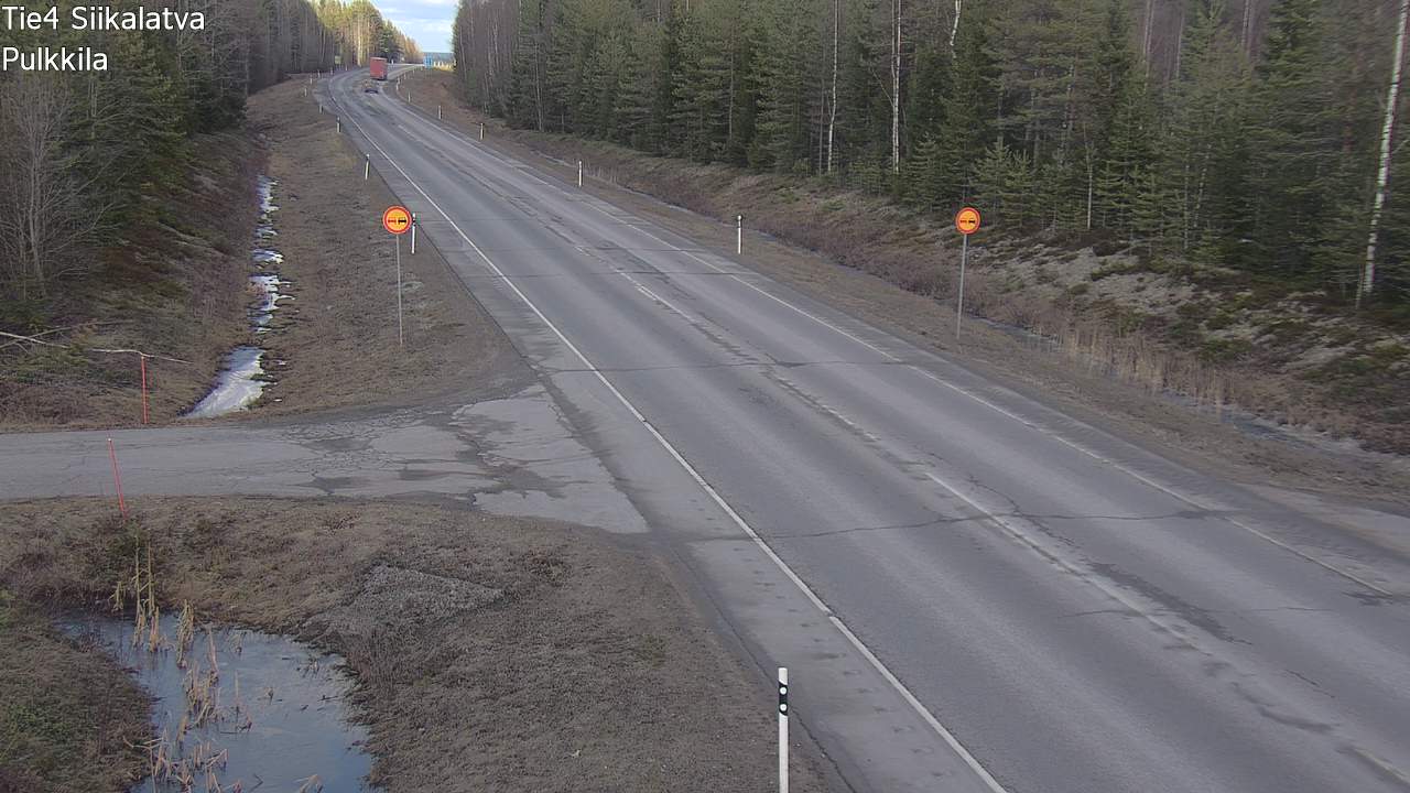 Weather Camera Image Road 4 Siikalatva, Pulkkila, Siikalatva, Pohjois-Pohjanmaa