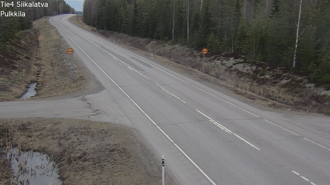 Weather Camera Image Väg 4 Siikalatva, Pulkkila, Siikalatva, Pohjois-Pohjanmaa