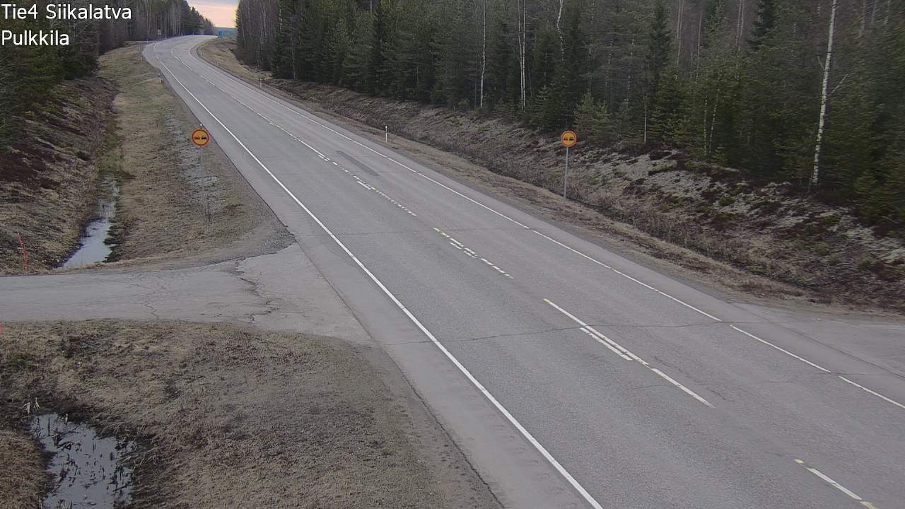 Weather Camera Image Väg 4 Siikalatva, Pulkkila, Siikalatva, Pohjois-Pohjanmaa
