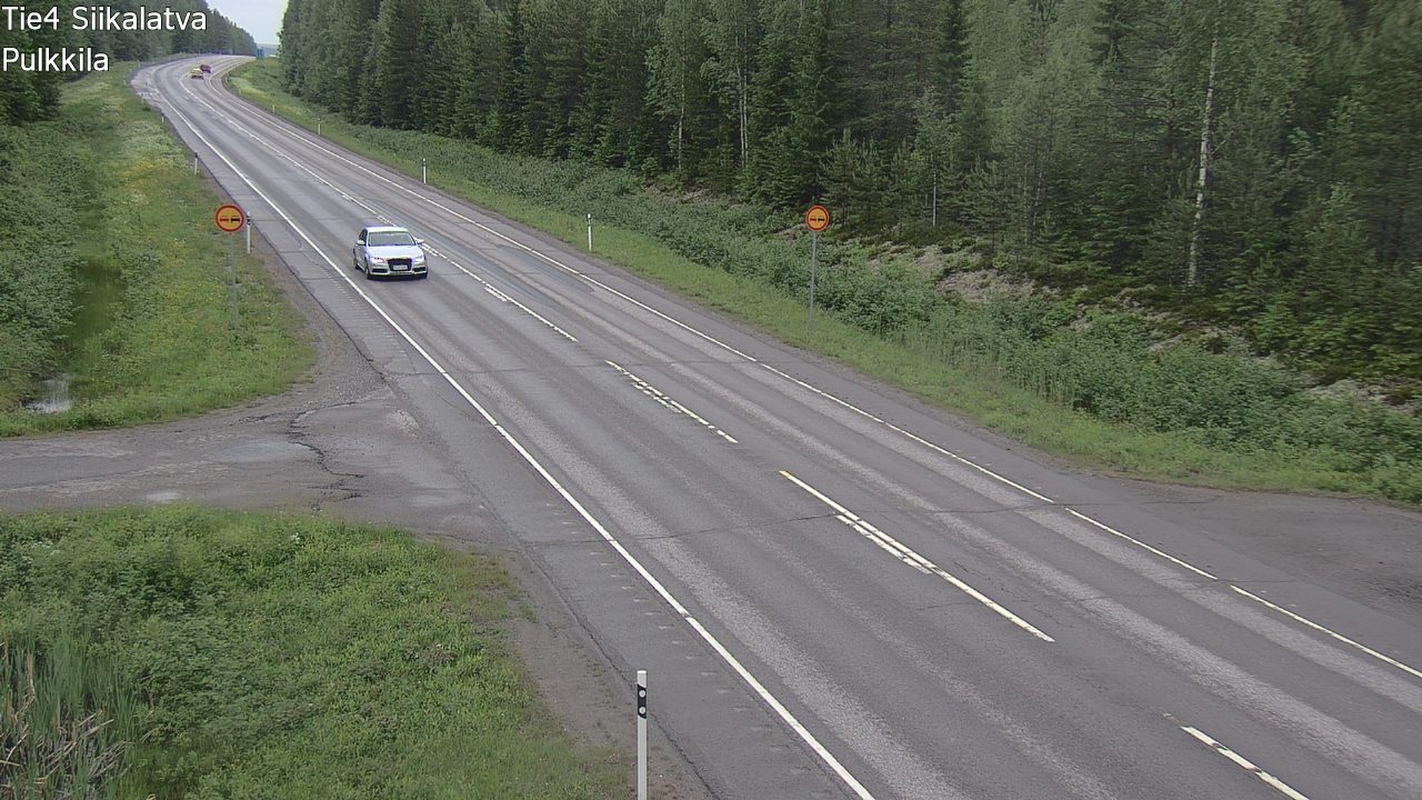 Weather Camera Image Väg 4 Siikalatva, Pulkkila, Siikalatva, Pohjois-Pohjanmaa