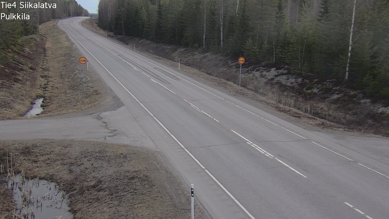 Weather Camera Image Väg 4 Siikalatva, Pulkkila, Siikalatva, Pohjois-Pohjanmaa