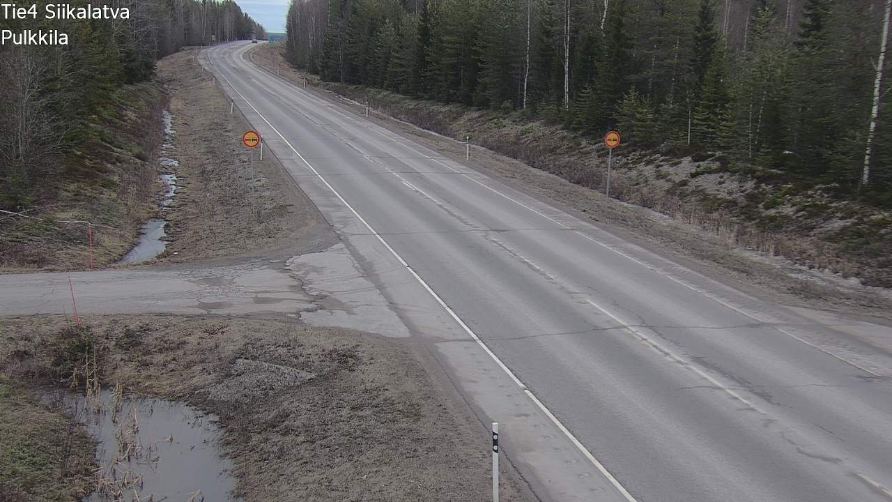 Weather Camera Image Road 4 Siikalatva, Pulkkila, Siikalatva, Pohjois-Pohjanmaa