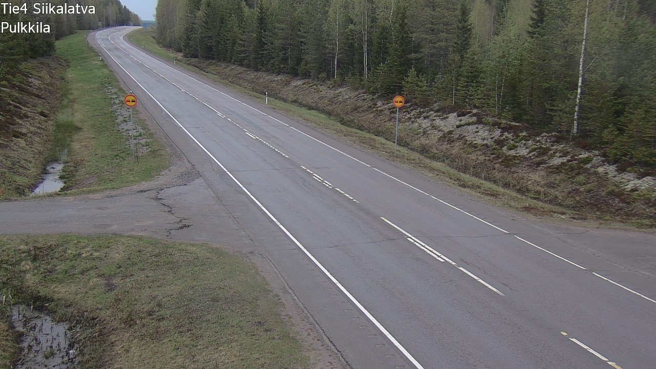 Weather Camera Image Väg 4 Siikalatva, Pulkkila, Siikalatva, Pohjois-Pohjanmaa