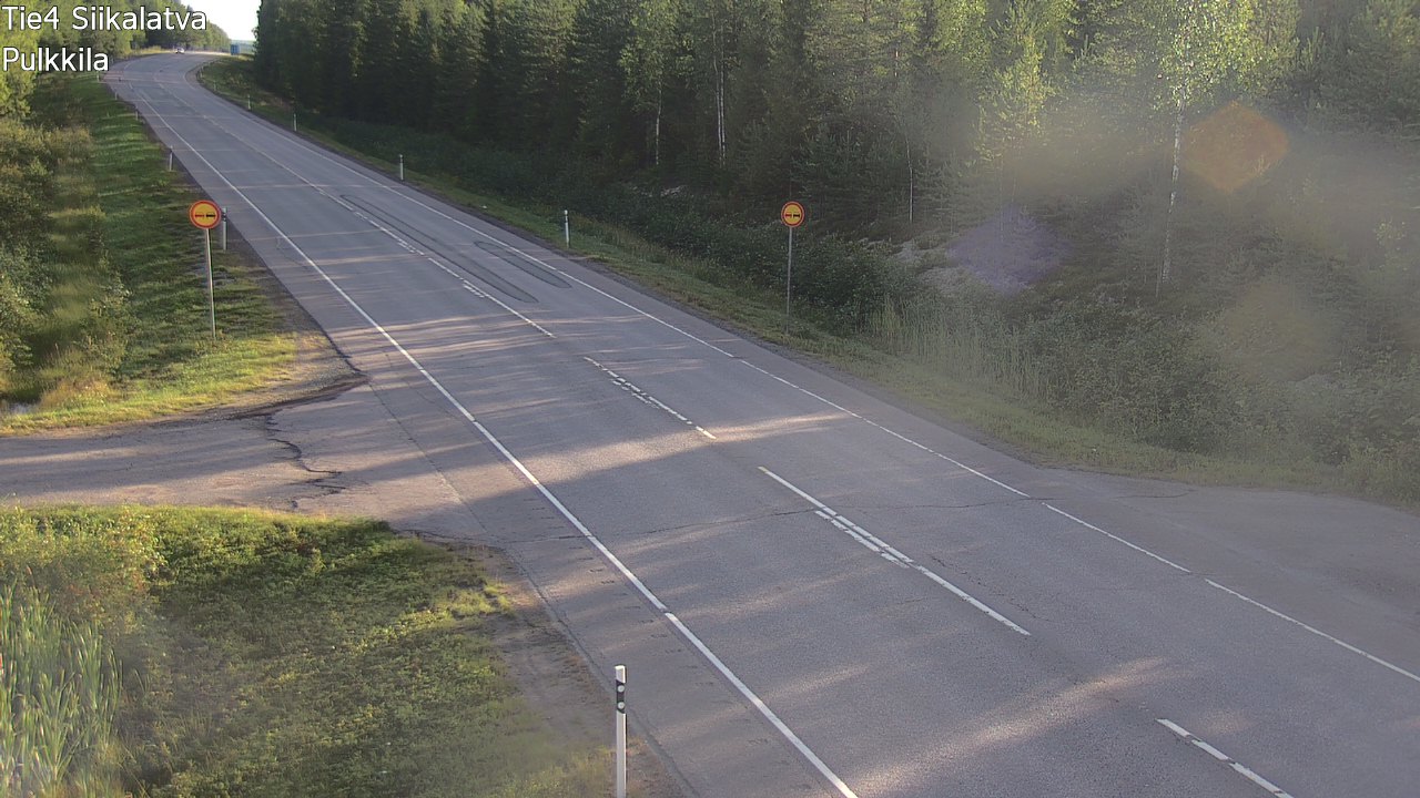 Weather Camera Image Road 4 Siikalatva, Pulkkila, Siikalatva, Pohjois-Pohjanmaa