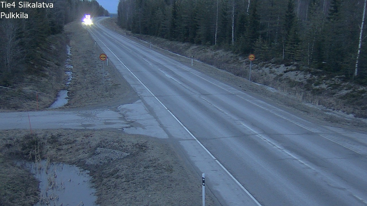 Weather Camera Image Road 4 Siikalatva, Pulkkila, Siikalatva, Pohjois-Pohjanmaa