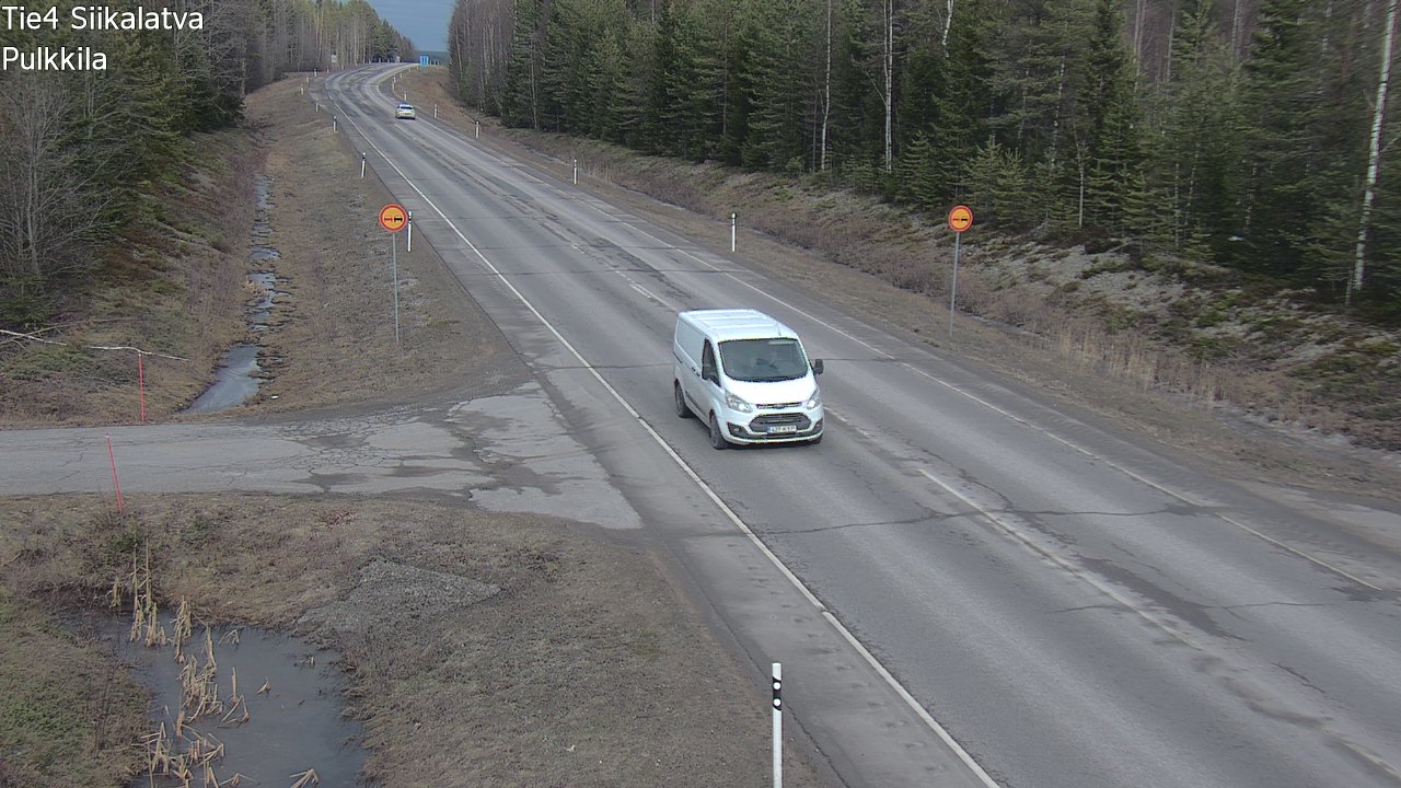 Weather Camera Image Road 4 Siikalatva, Pulkkila, Siikalatva, Pohjois-Pohjanmaa