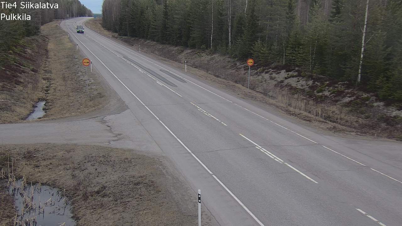 Weather Camera Image Road 4 Siikalatva, Pulkkila, Siikalatva, Pohjois-Pohjanmaa