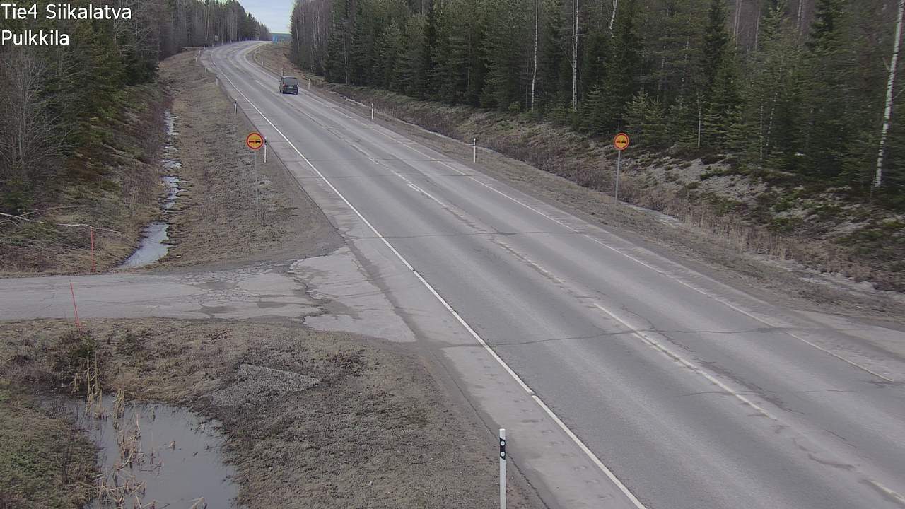 Weather Camera Image Road 4 Siikalatva, Pulkkila, Siikalatva, Pohjois-Pohjanmaa