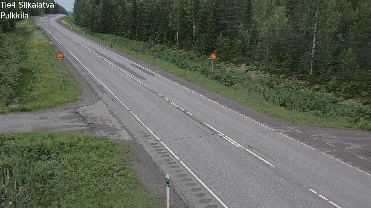 Weather Camera Image Väg 4 Siikalatva, Pulkkila, Siikalatva, Pohjois-Pohjanmaa