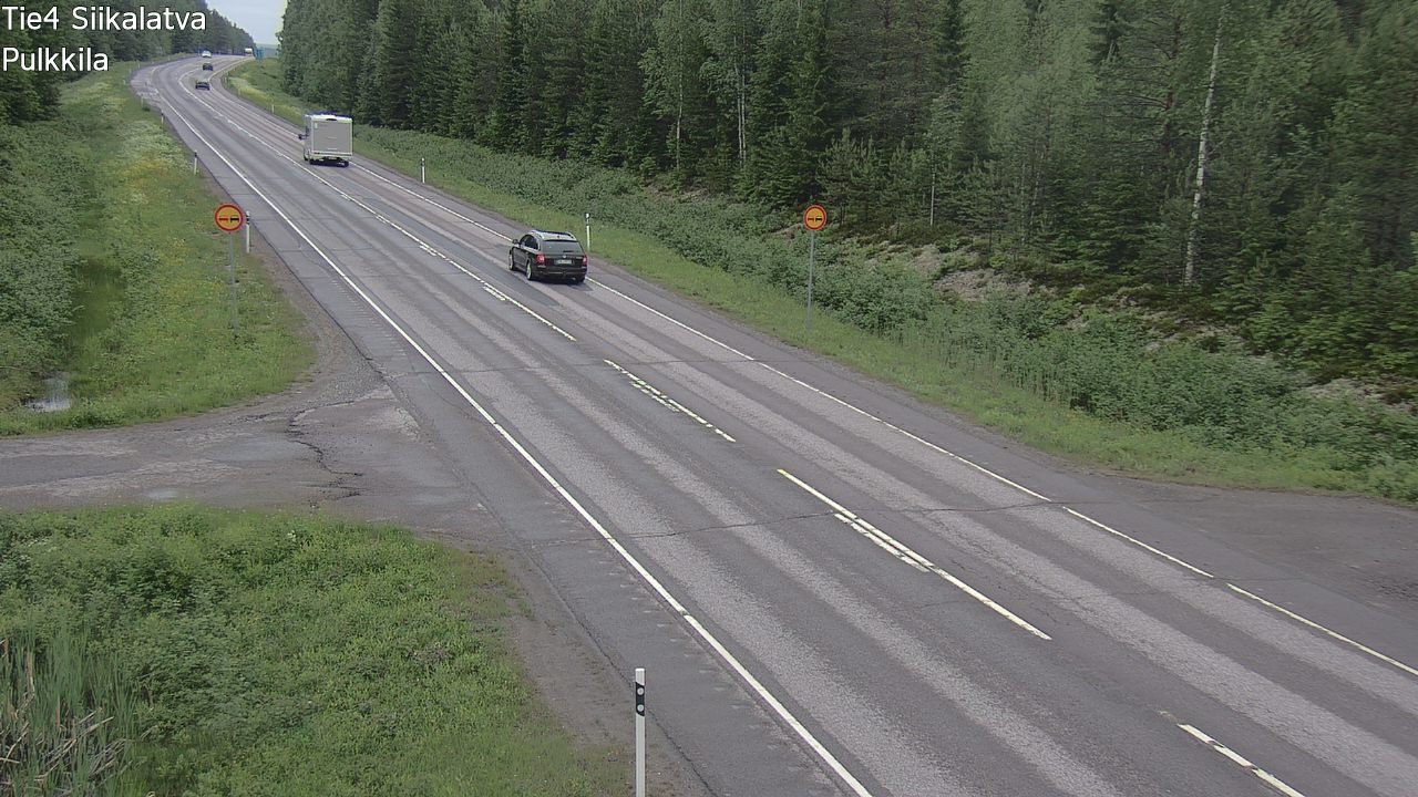 Weather Camera Image Väg 4 Siikalatva, Pulkkila, Siikalatva, Pohjois-Pohjanmaa
