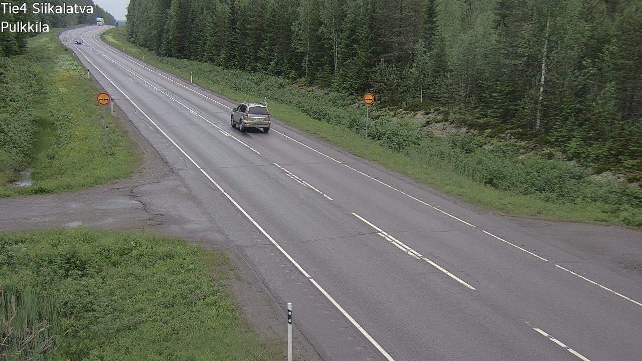 Weather Camera Image Väg 4 Siikalatva, Pulkkila, Siikalatva, Pohjois-Pohjanmaa