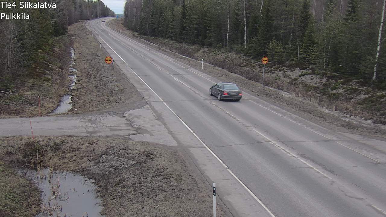 Weather Camera Image Road 4 Siikalatva, Pulkkila, Siikalatva, Pohjois-Pohjanmaa