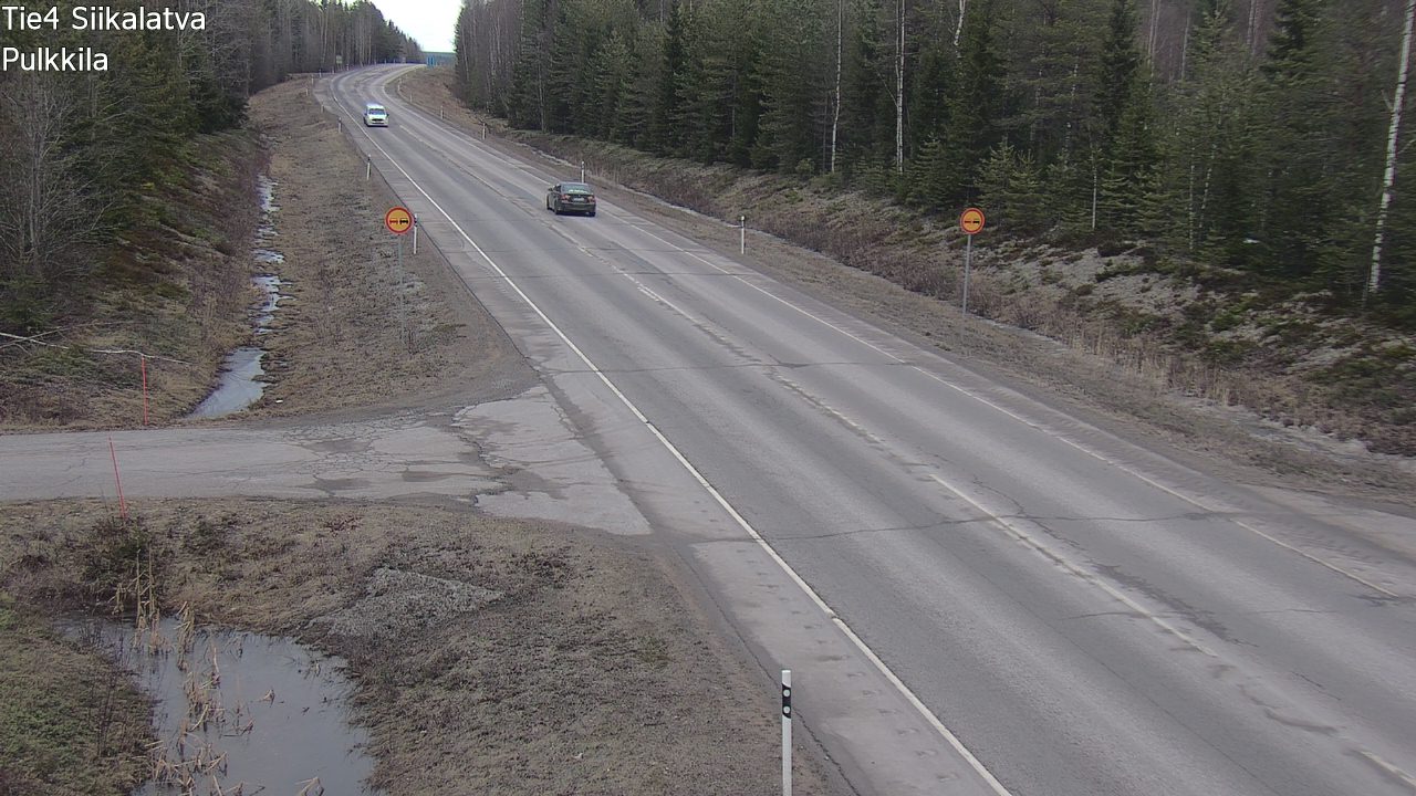 Weather Camera Image Road 4 Siikalatva, Pulkkila, Siikalatva, Pohjois-Pohjanmaa