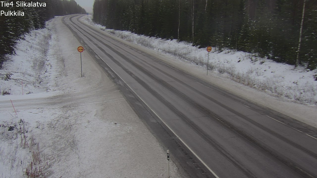 Weather Camera Image Road 4 Siikalatva, Pulkkila, Siikalatva, Pohjois-Pohjanmaa