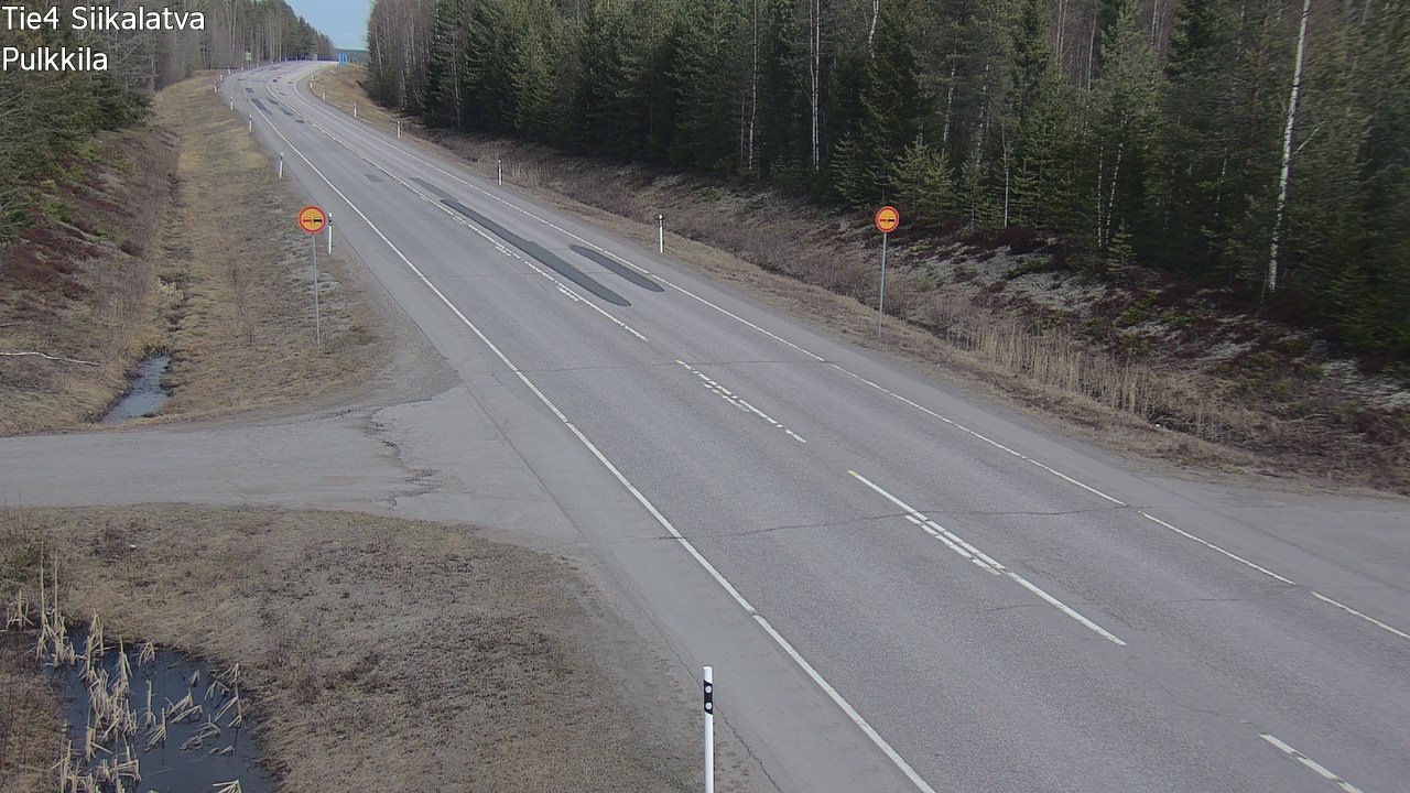 Weather Camera Image Väg 4 Siikalatva, Pulkkila, Siikalatva, Pohjois-Pohjanmaa