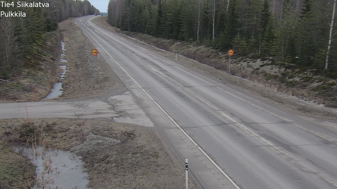Weather Camera Image Väg 4 Siikalatva, Pulkkila, Siikalatva, Pohjois-Pohjanmaa