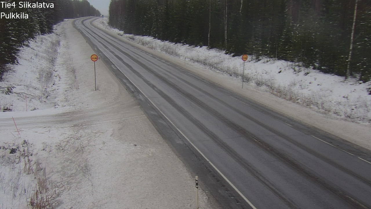 Weather Camera Image Road 4 Siikalatva, Pulkkila, Siikalatva, Pohjois-Pohjanmaa