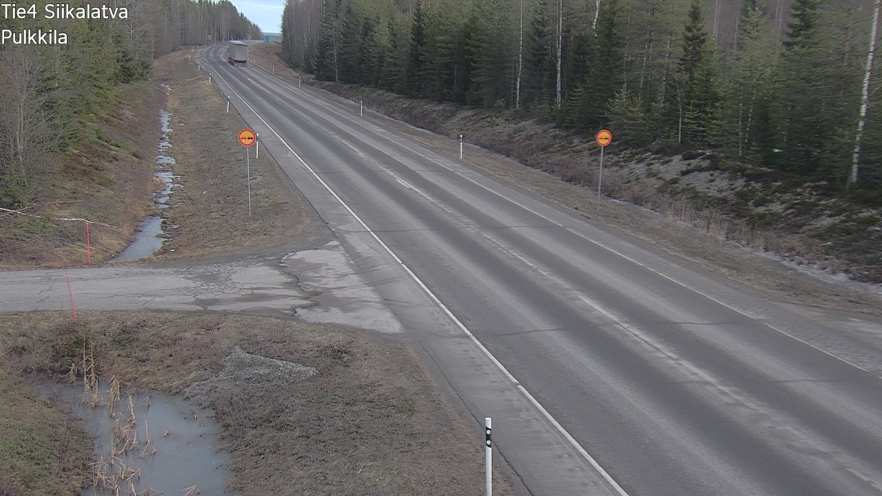 Weather Camera Image Road 4 Siikalatva, Pulkkila, Siikalatva, Pohjois-Pohjanmaa