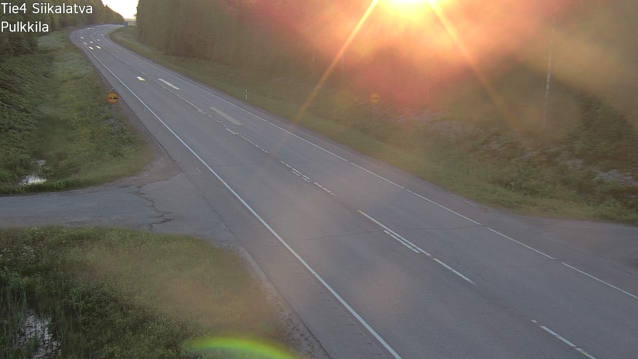 Weather Camera Image Road 4 Siikalatva, Pulkkila, Siikalatva, Pohjois-Pohjanmaa