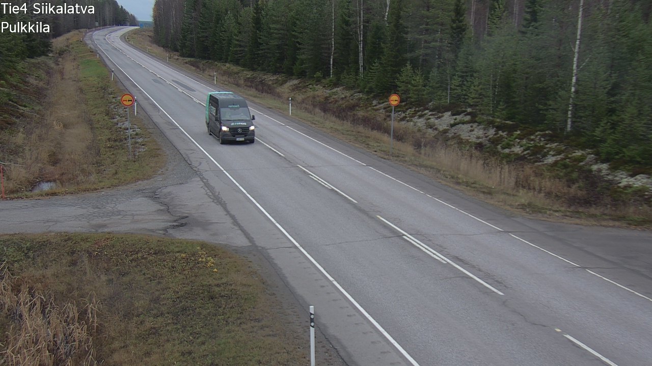 Weather Camera Image Väg 4 Siikalatva, Pulkkila, Siikalatva, Pohjois-Pohjanmaa