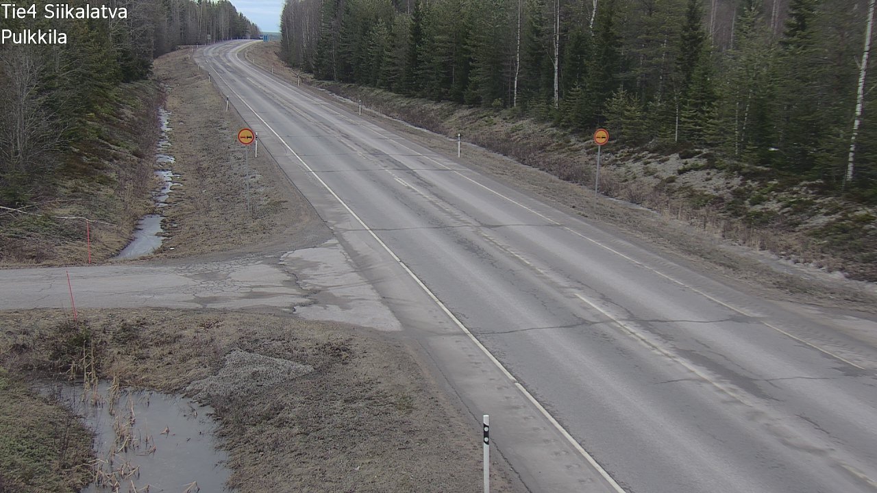 Weather Camera Image Väg 4 Siikalatva, Pulkkila, Siikalatva, Pohjois-Pohjanmaa