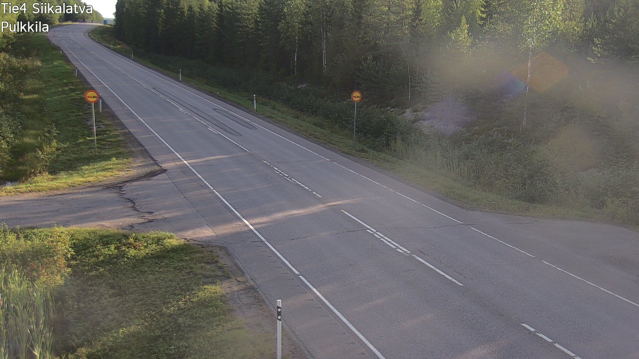 Weather Camera Image Road 4 Siikalatva, Pulkkila, Siikalatva, Pohjois-Pohjanmaa