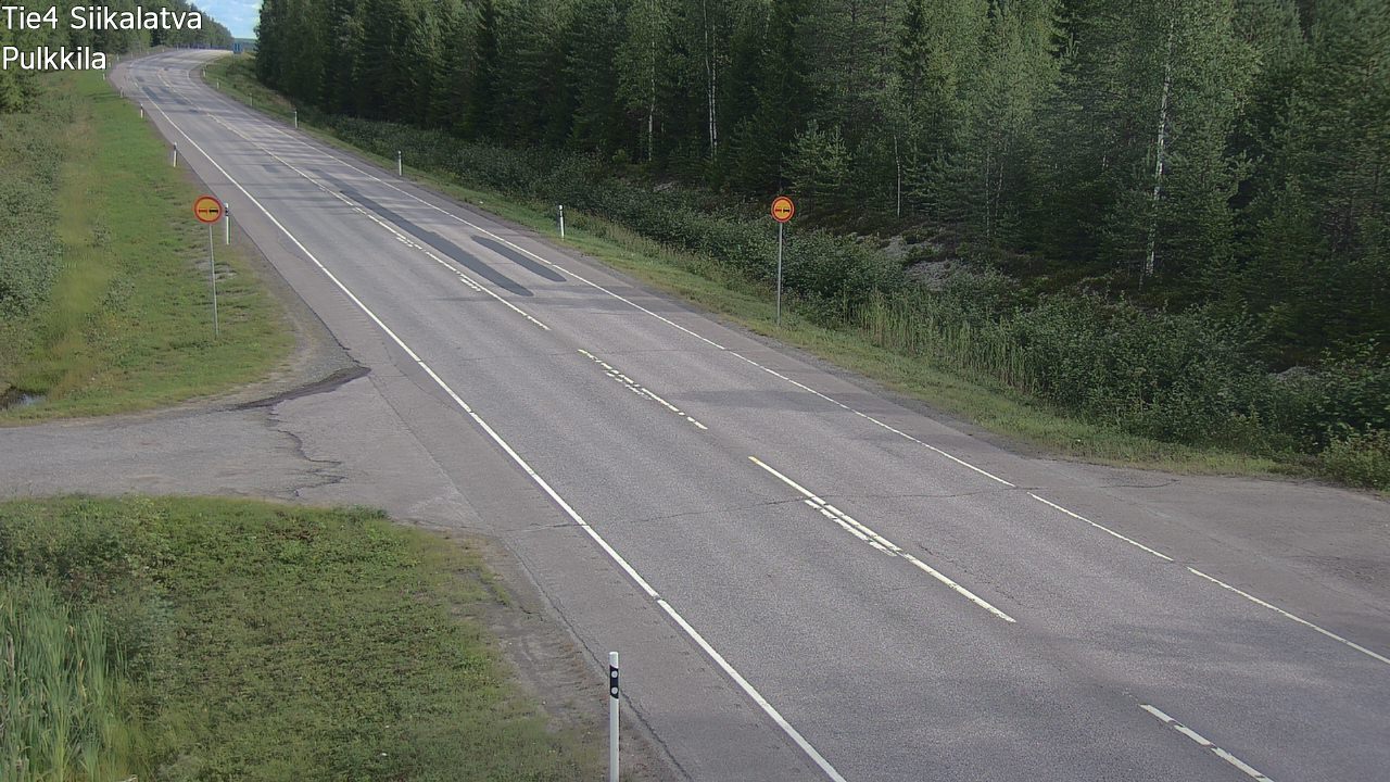 Weather Camera Image Väg 4 Siikalatva, Pulkkila, Siikalatva, Pohjois-Pohjanmaa