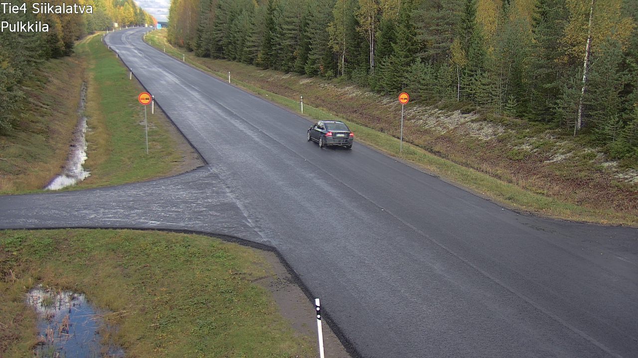 Weather Camera Image Road 4 Siikalatva, Pulkkila, Siikalatva, Pohjois-Pohjanmaa