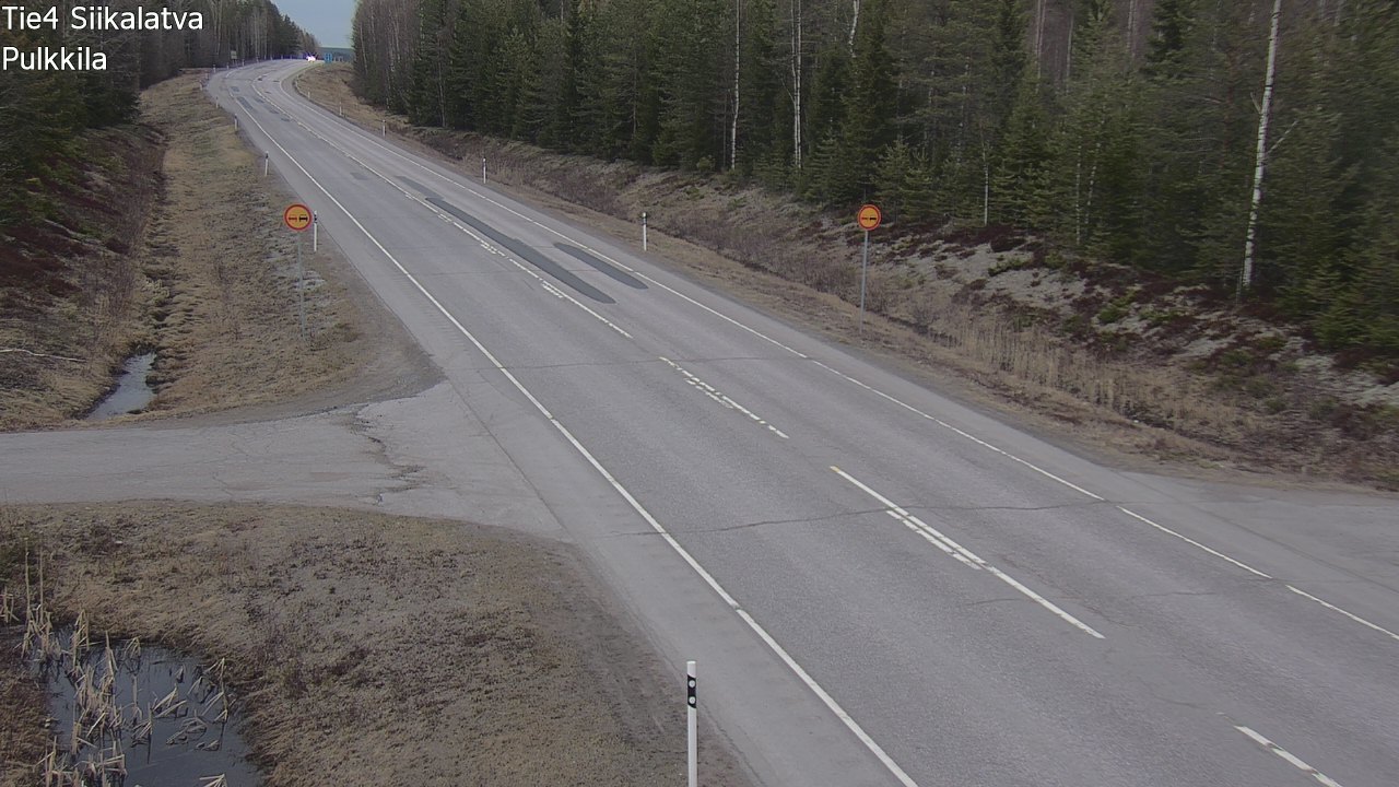 Weather Camera Image Väg 4 Siikalatva, Pulkkila, Siikalatva, Pohjois-Pohjanmaa