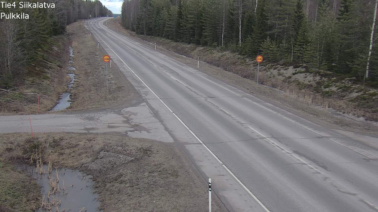 Weather Camera Image Road 4 Siikalatva, Pulkkila, Siikalatva, Pohjois-Pohjanmaa