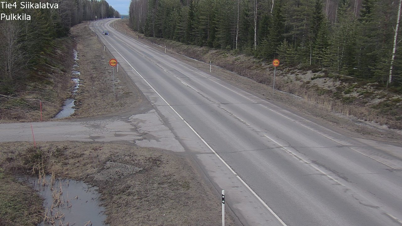Weather Camera Image Road 4 Siikalatva, Pulkkila, Siikalatva, Pohjois-Pohjanmaa