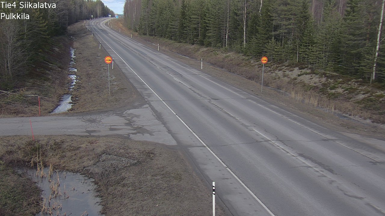 Weather Camera Image Road 4 Siikalatva, Pulkkila, Siikalatva, Pohjois-Pohjanmaa