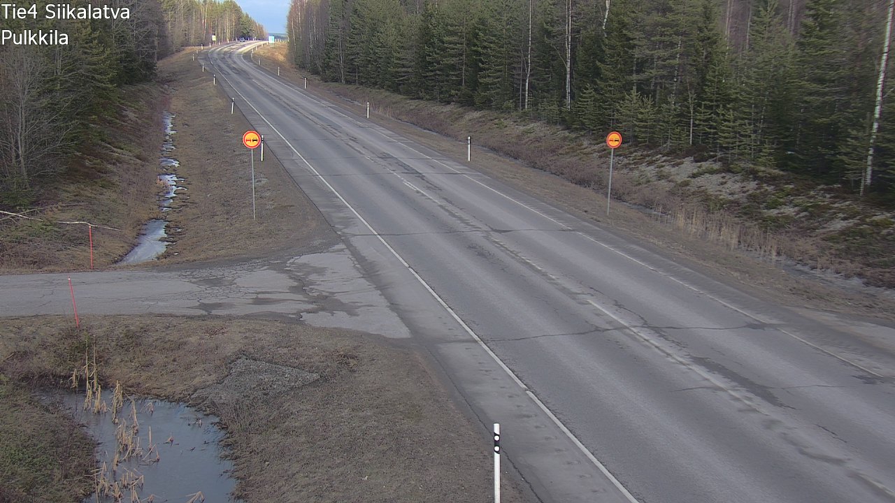 Weather Camera Image Road 4 Siikalatva, Pulkkila, Siikalatva, Pohjois-Pohjanmaa