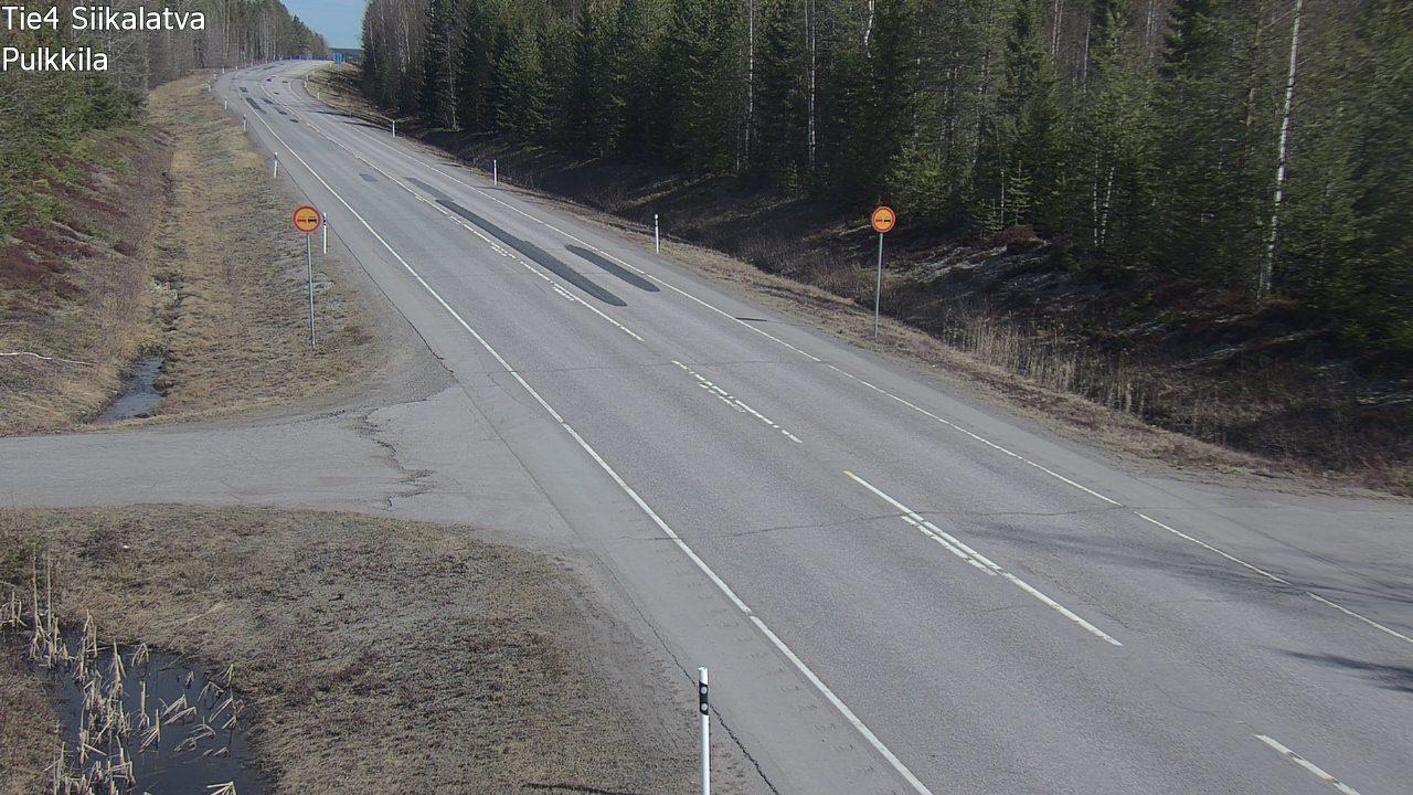 Weather Camera Image Road 4 Siikalatva, Pulkkila, Siikalatva, Pohjois-Pohjanmaa