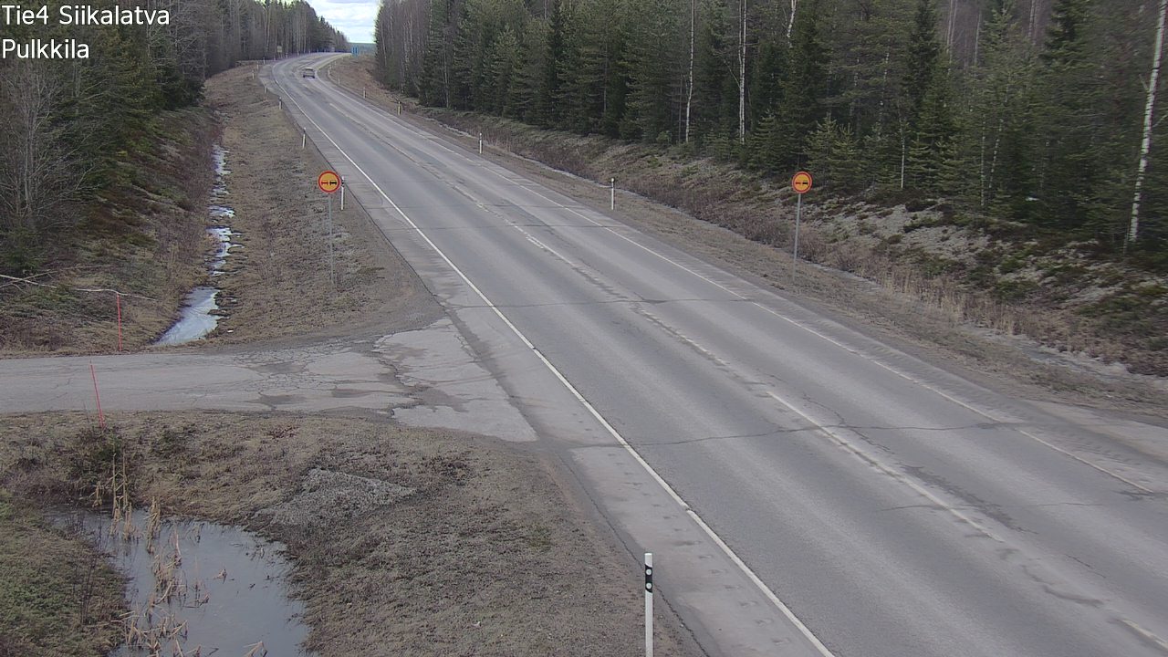 Weather Camera Image Road 4 Siikalatva, Pulkkila, Siikalatva, Pohjois-Pohjanmaa