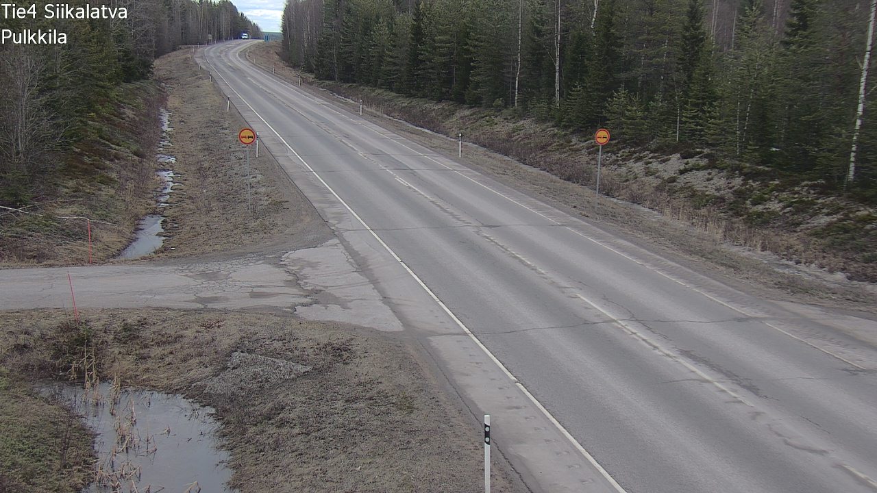 Weather Camera Image Road 4 Siikalatva, Pulkkila, Siikalatva, Pohjois-Pohjanmaa