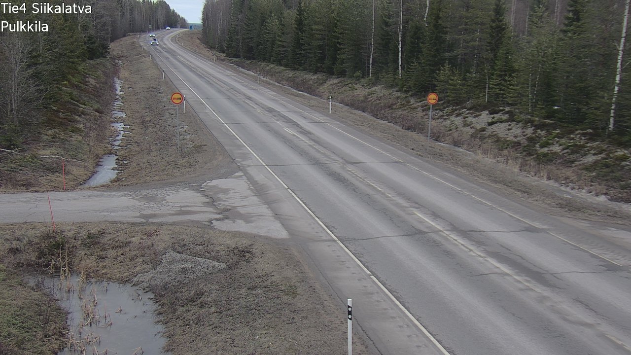 Weather Camera Image Väg 4 Siikalatva, Pulkkila, Siikalatva, Pohjois-Pohjanmaa