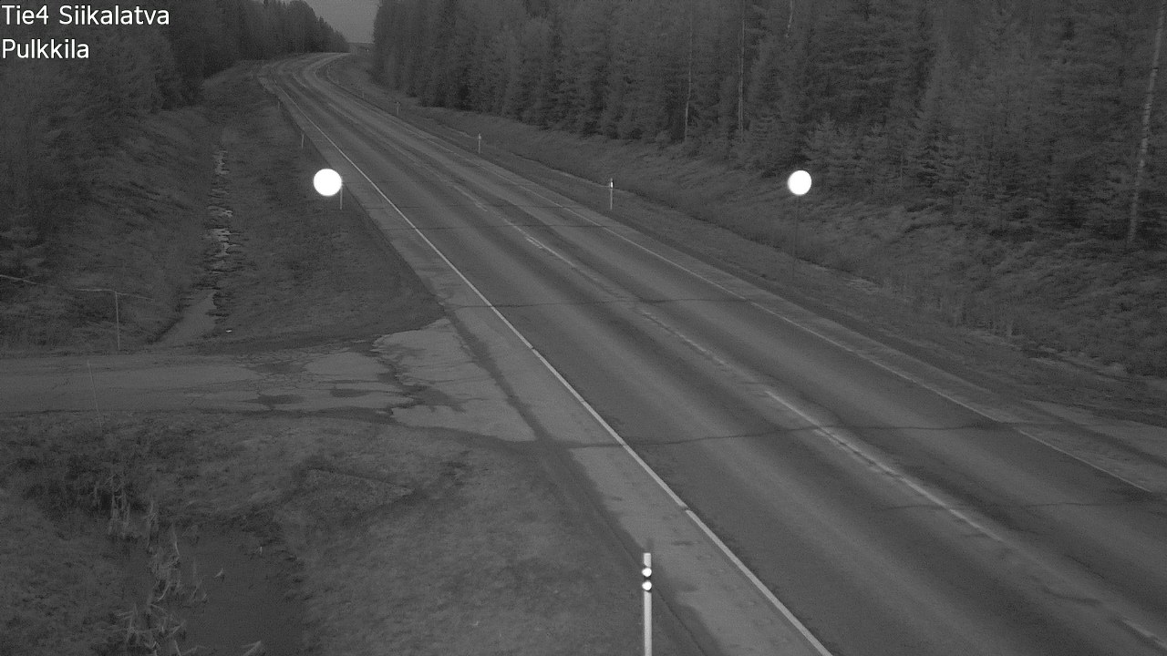 Weather Camera Image Road 4 Siikalatva, Pulkkila, Siikalatva, Pohjois-Pohjanmaa