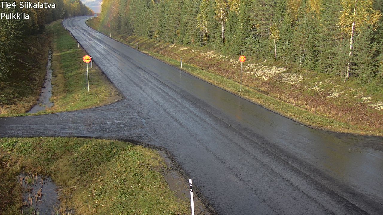 Weather Camera Image Road 4 Siikalatva, Pulkkila, Siikalatva, Pohjois-Pohjanmaa