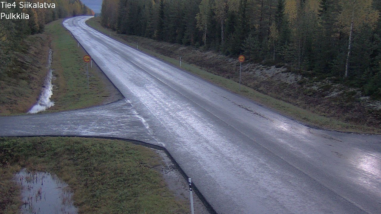 Weather Camera Image Road 4 Siikalatva, Pulkkila, Siikalatva, Pohjois-Pohjanmaa