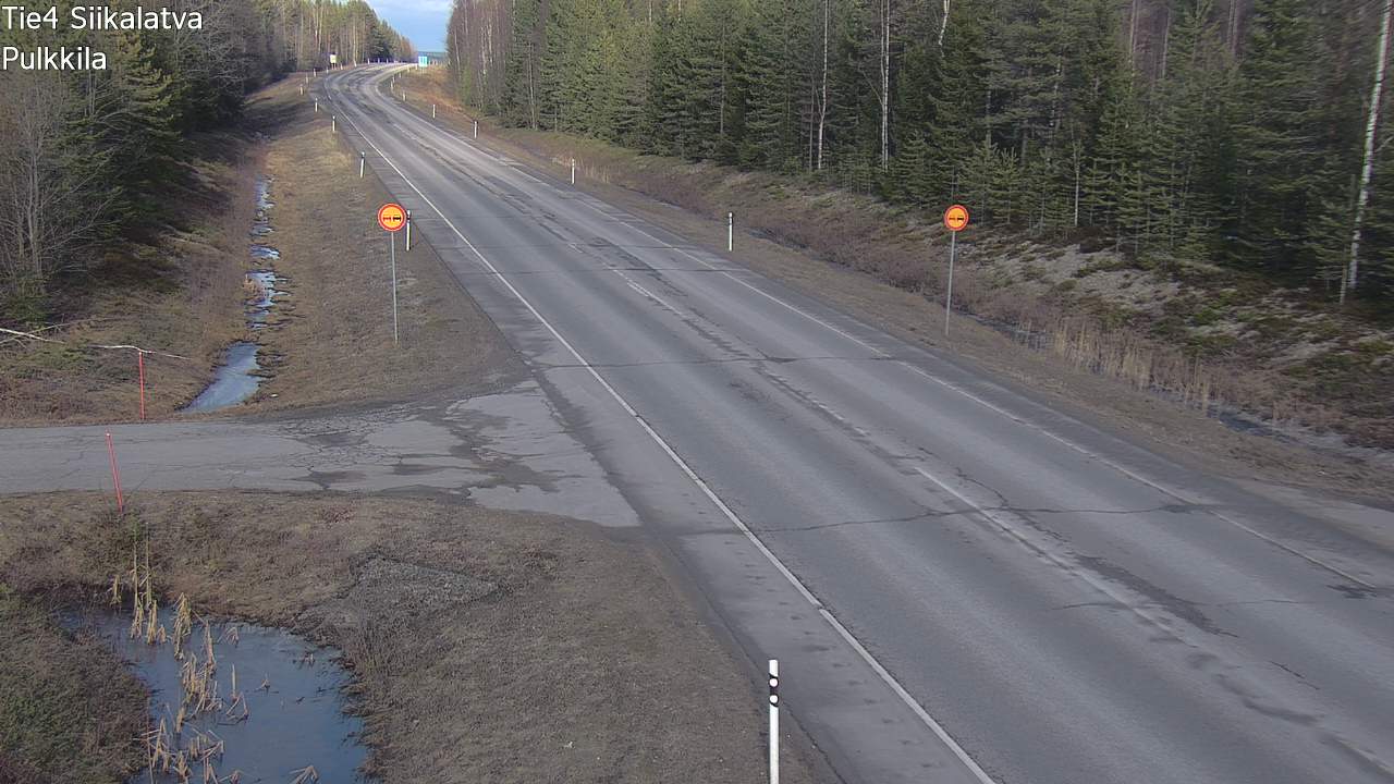 Weather Camera Image Road 4 Siikalatva, Pulkkila, Siikalatva, Pohjois-Pohjanmaa