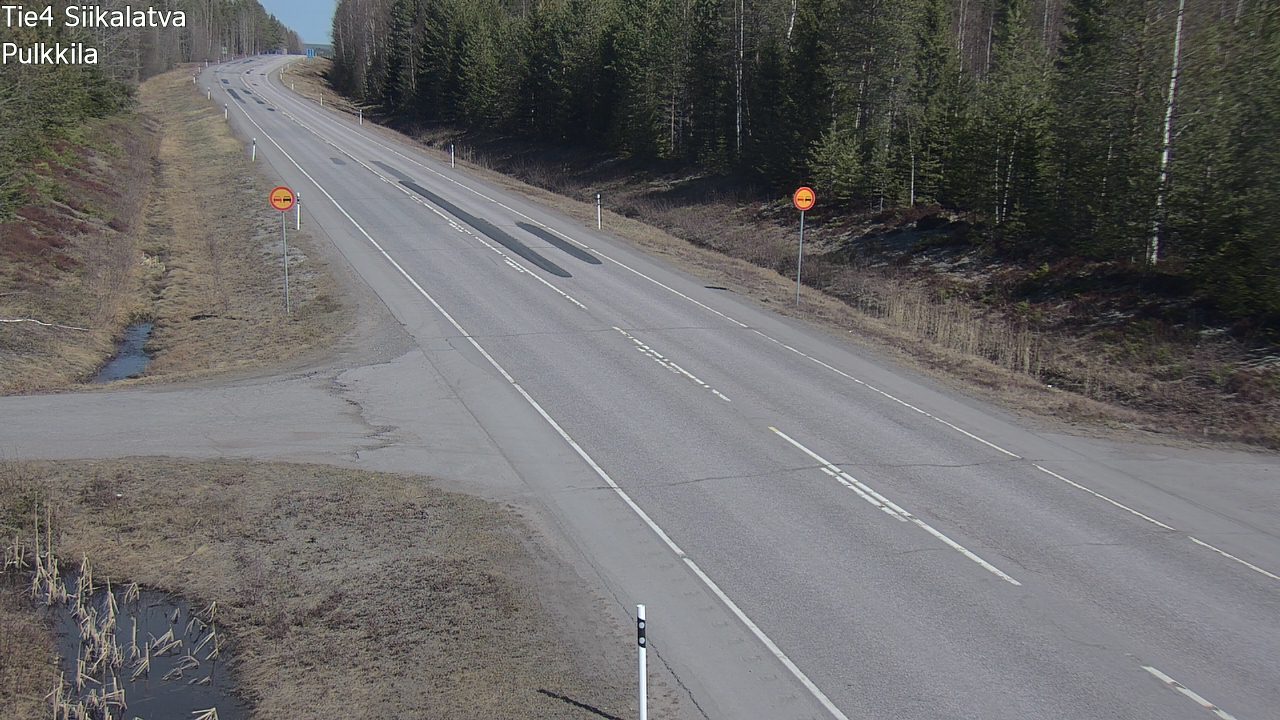 Weather Camera Image Väg 4 Siikalatva, Pulkkila, Siikalatva, Pohjois-Pohjanmaa
