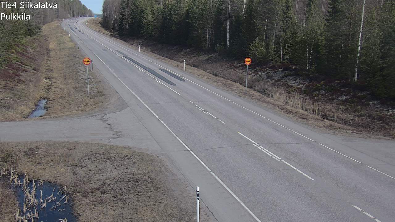 Weather Camera Image Väg 4 Siikalatva, Pulkkila, Siikalatva, Pohjois-Pohjanmaa