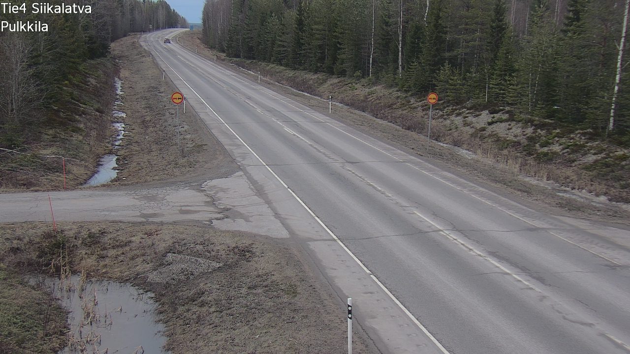 Weather Camera Image Road 4 Siikalatva, Pulkkila, Siikalatva, Pohjois-Pohjanmaa