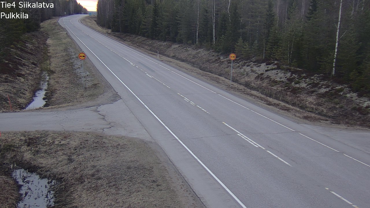 Weather Camera Image Road 4 Siikalatva, Pulkkila, Siikalatva, Pohjois-Pohjanmaa
