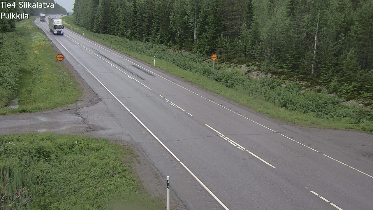 Weather Camera Image Väg 4 Siikalatva, Pulkkila, Siikalatva, Pohjois-Pohjanmaa