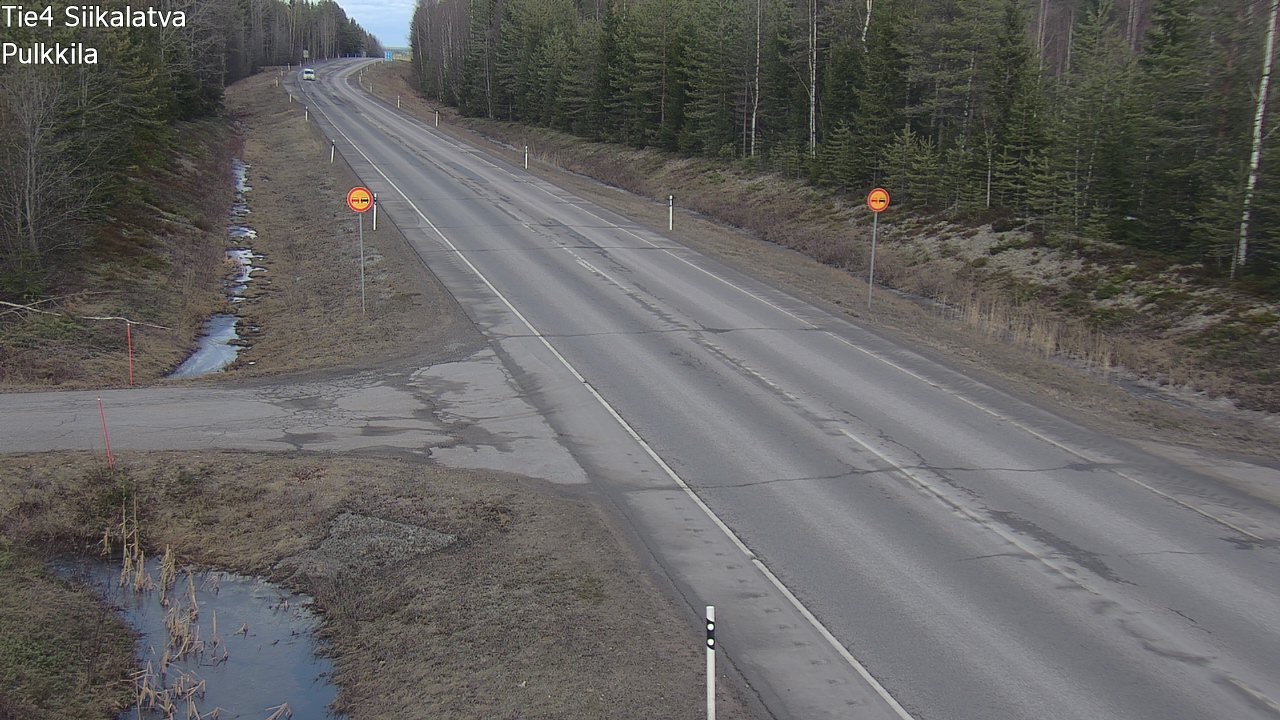 Weather Camera Image Road 4 Siikalatva, Pulkkila, Siikalatva, Pohjois-Pohjanmaa
