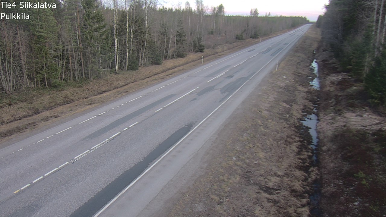 Weather Camera Image Road 4 Siikalatva, Pulkkila, Siikalatva, Pohjois-Pohjanmaa