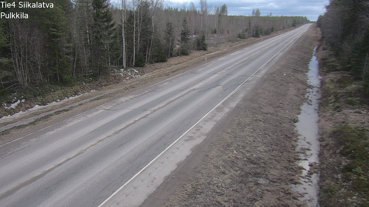 Weather Camera Image Road 4 Siikalatva, Pulkkila, Siikalatva, Pohjois-Pohjanmaa